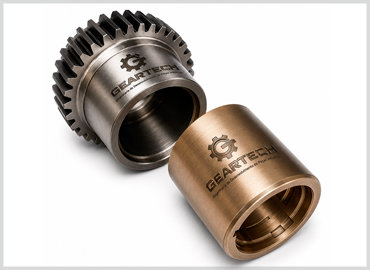 Fabricação Geartech Engrenagem Dente Reto e Bucha